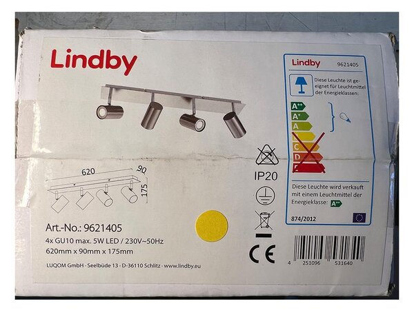 Lindby - Φωτιστικό σποτ 4xGU10/5W/230V