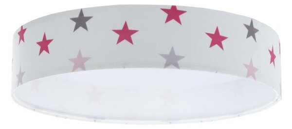 Φωτιστικό οροφής LED GALAXY KIDS LED/24W/230V αστέρια λευκό/ροζ/γκρι