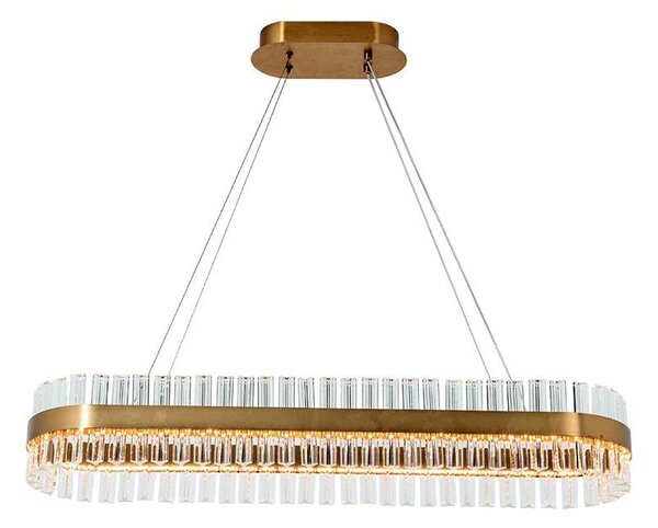 Zambelis 22041 - Led Dimmable κρεμαστό φωτιστικό οροφής LED/68W/230V χρυσαφί