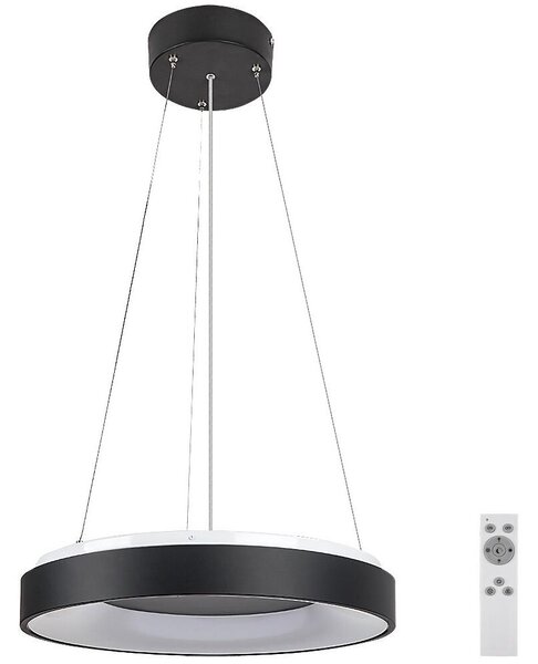 Rabalux 72001 - Led Dimmable κρεμαστό φωτιστικό οροφής CEILO LED/38W/230V μαύρο + RC