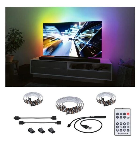 Paulmann 78880 - LED/3,5W RGB Dimmable ταινία για TV 2m ZOLL 5V + RC