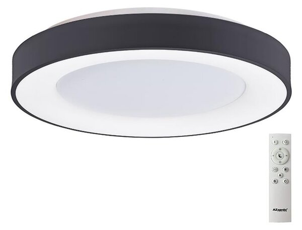 Azzardo AZ4991 - LED Dimmable φωτιστικό οροφής SANTANA LED/50W/230V μαύρο +RC