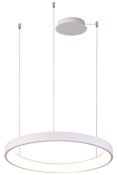 Azzardo AZ5021 -Led Dimmable κρεμαστό φωτιστικό οροφής AGNES LED/60W/230V διάμετρος 78 cm λευκό