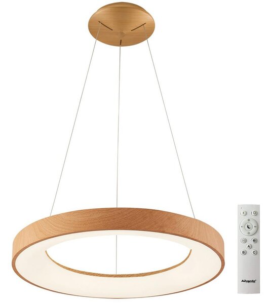 Azzardo AZ5010 - Led Dimmable κρεμαστό φωτιστικό οροφής SANTANA LED/50W/230V καφέ + RC