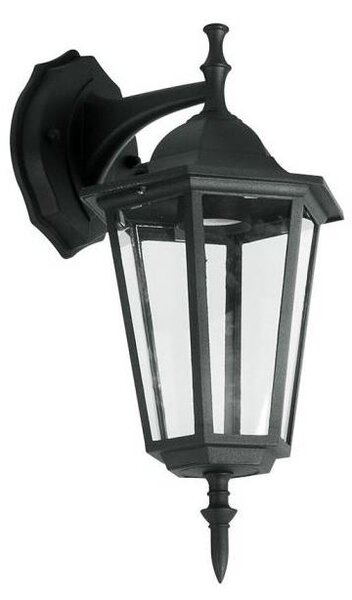 Λάμπα τοίχου εξωτερικού χώρου 1xE27/40W/230V IP44 μαύρο