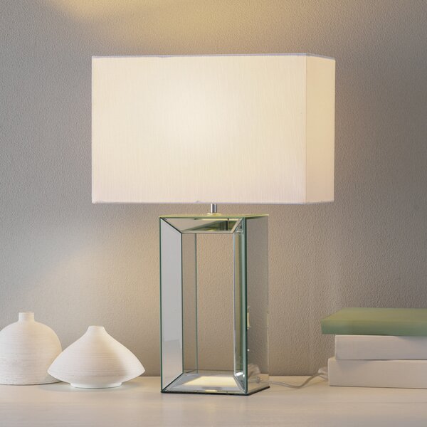 Searchlight Επιτραπέζιο φωτιστικό Reflections 58 cm, Διαφανές, Σαλόνι / τραπεζαρία, Γυαλί, σύγχρονο
