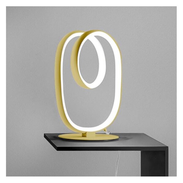 Gea Luce DIVA L ORO SPAZZOLATO-Επιτραπέζια λάμπα dimming LED DIVA 17W/230V χρυσαφί