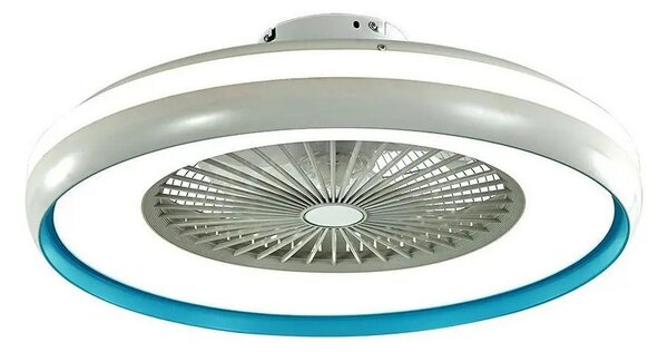 Φωτιστικό οροφής LED με ανεμιστήρα LED/45W/230V 3000/4000/6500K μπλε