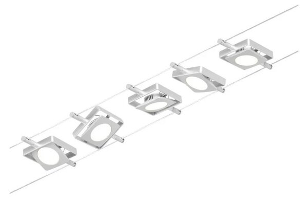 Paulmann 94420 - ΣΕΤ 5xLED/4,5W Φωτιστικό σποτ MAC 230V ματ χρώμιο