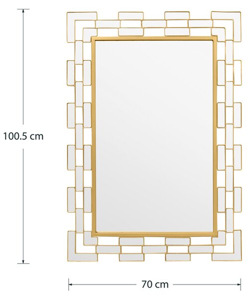 Καθρέπτης Monka pakoworld χρυσό 72x3x102εκ