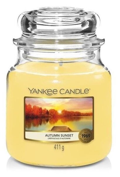 Yankee Candle - Αρωματικό κερί AUTUMN SUNSET medium 411g 65-75 ώρες