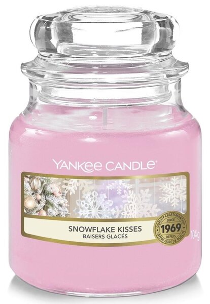 Yankee Candle - Αρωματικό κερί SNOWFLAKE KISSES μικρό 104g 20-30 ώρες