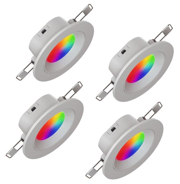 ΣΕΤ 4x LED RGBW Κρεμαστό φωτιστικό οροφής dimming ESSENTIALS LED/6W/230V 2700-6500K CRI 90