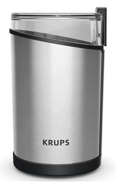 Krups - Electric καφές bean grinder 85g FAST-TOUCH 200W/230V χρώμιο