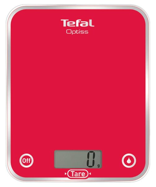 Tefal - Kitchen scale RASPBERRY 2xAAA κόκκινο