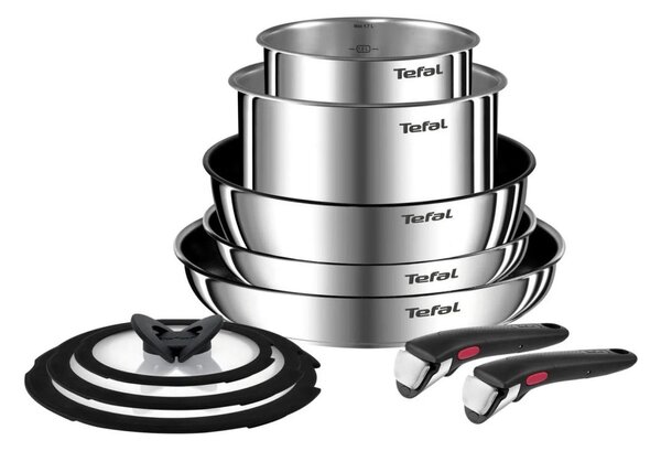 Tefal - Σετ of cookware 10 τμχ INGENIO EMOTION ανοξείδωτο ατσάλι