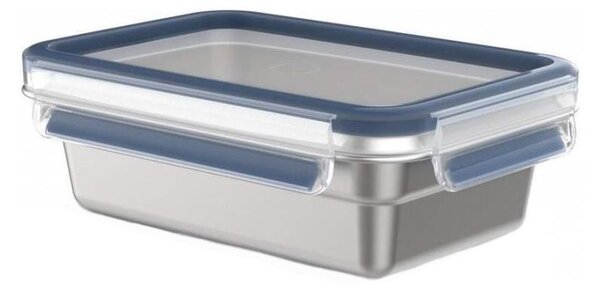 Tefal - Food container 0,8 l MSEAL STEEL μπλε/ανοξείδωτο ατσάλι