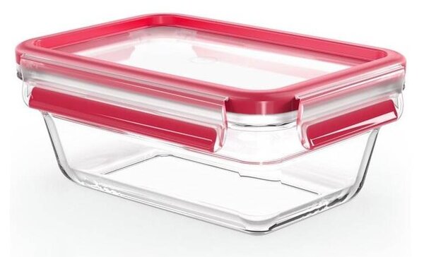 Tefal - Food container 0,85 l MSEAL GLASS κόκκινο/Γυαλί