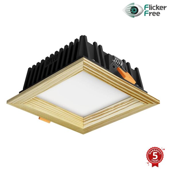 APLED -Φωτιστικό LED SQUARE WOODLINE LED/6W/230V 4000K 12x12 cm μασίφ ξύλο πεύκο