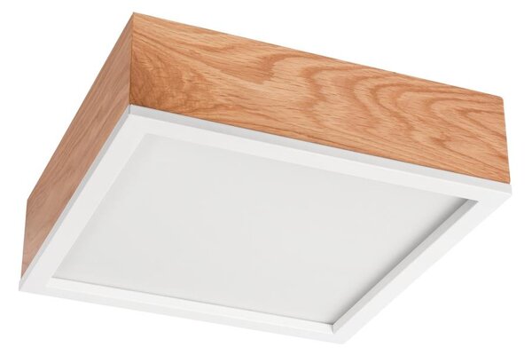 Φωτιστικό οροφής OAK SQUARE 2xE27/15W/230V 31x31 cm δρυς/λευκό