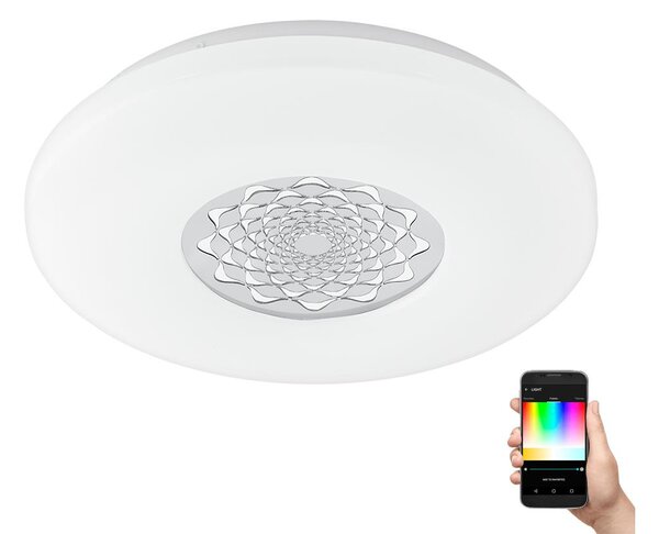 Eglo 96821 - Επιτοίχιο φωτιστικό οροφής LED RGB Dimming CAPASSO-C LED/17W/230V