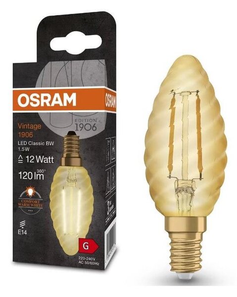 Λαμπτήρας LED VINTAGE E14/1,5W/230V 2400K - Osram