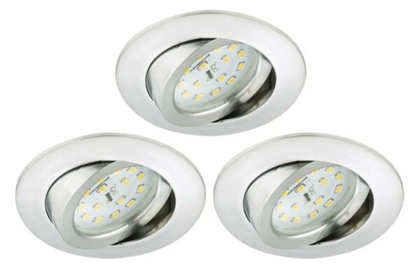 Briloner 8317-039-ΣΕΤ 3x Φωτιστικό μπάνιου dimming LED LED/5,5W/230V IP23