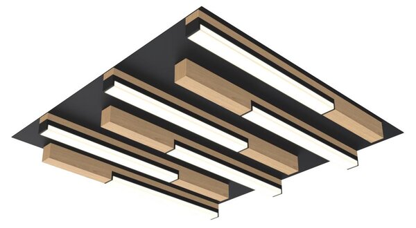 Wofi 9031-606 - LED Dimmable φωτιστικό οροφής PALERMO LED/26W/230V ξύλο