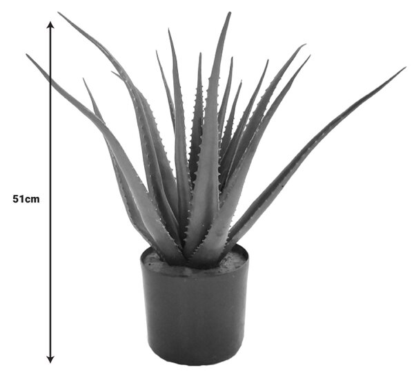 ΔΙΑΚΟΣΜΗΤΙΚΟ ΦΥΤΟ ALOE ΣΕ ΓΛΑΣΤΡΑ INART ΠΡΑΣΙΝΟ PP Υ51ΕΚ
