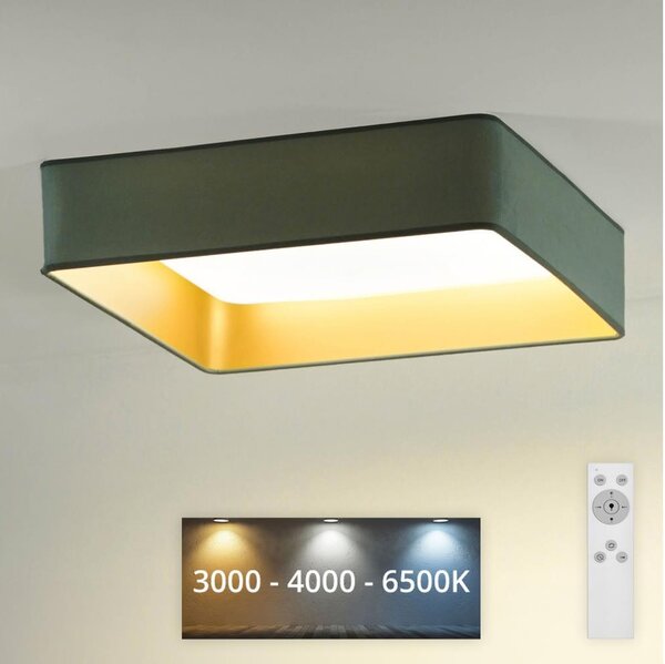 Brilagi - LED Φωτιστικό dimming VELVET SQUARE LED/24W/230V + RC μέντα