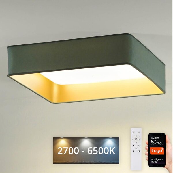 Brilagi-LED Φωτιστικό dimming VELVET SQUARE LED/36W/230V Wi-Fi Tuya+RC μέντα