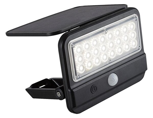 Rabalux 77040 - Ηλιακό φωτιστικό τοίχου LED FLAXTON LED/7W/3,7V IP54 μαύρο