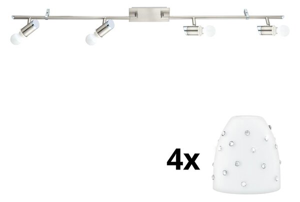 Eglo - LED Σποτ MY CHOICE 4xE14/4W/230V χρώμιο/λευκό