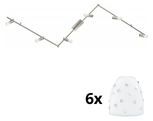 Eglo - LED Σποτ MY CHOICE 6xE14/4W/230V χρώμιο/λευκό