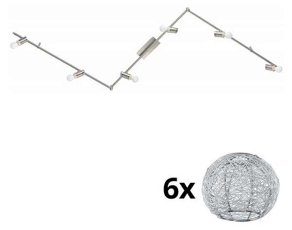 Eglo - LED Σποτ MY CHOICE 6xE14/4W/230V χρώμιο