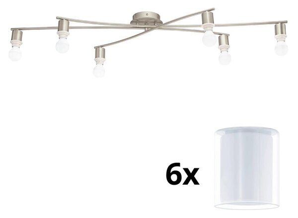 Eglo - Φωτιστικό οροφής LED MY CHOICE 6xE14/4W/230V χρώμιο/λευκό