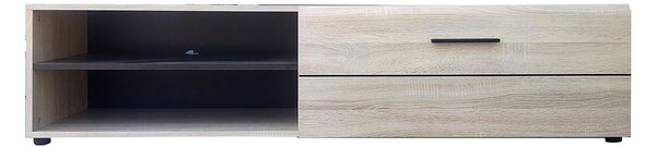 ΕΠΙΠΛΟ TV SOLO 163X41X38CM SONOMA ΜΕ WENGE ΚΑΙ MDF ΚΑΜΠΥΛΩΤΟ ΤΕΛΕΙΩΜΑ ΣΤΙΣ ΠΟΡΤΕΣ