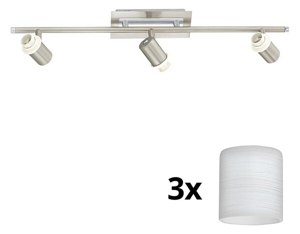 Eglo - LED Φωτιστικό σποτ MY CHOICE 3xE14/40W/230V χρώμιο/λευκό