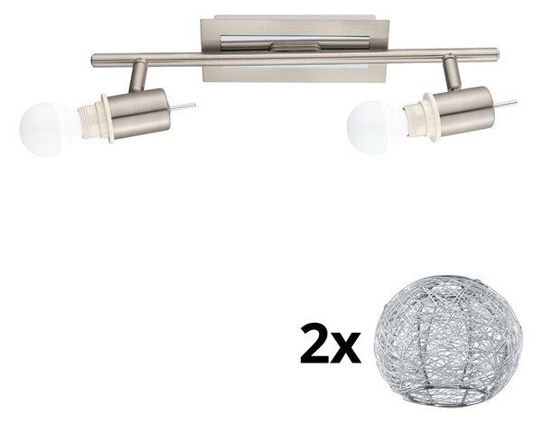 Eglo - LED Σποτ MY CHOICE 2xE14/4W/230V χρώμιο