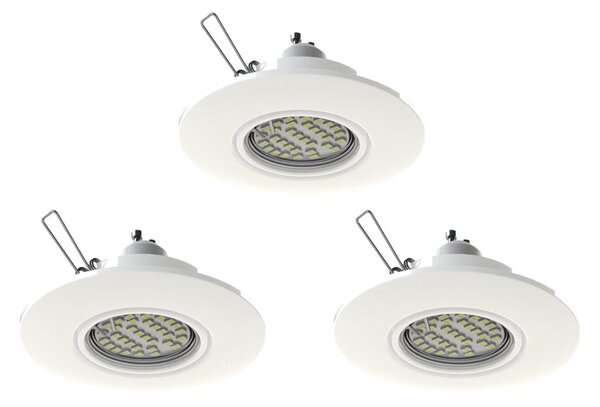 Eglo 78704 - ΣΕΤ 3x Χωνευτό Φωτιστικό LED PENETO 1xGU10/3,3W/230V λευκό