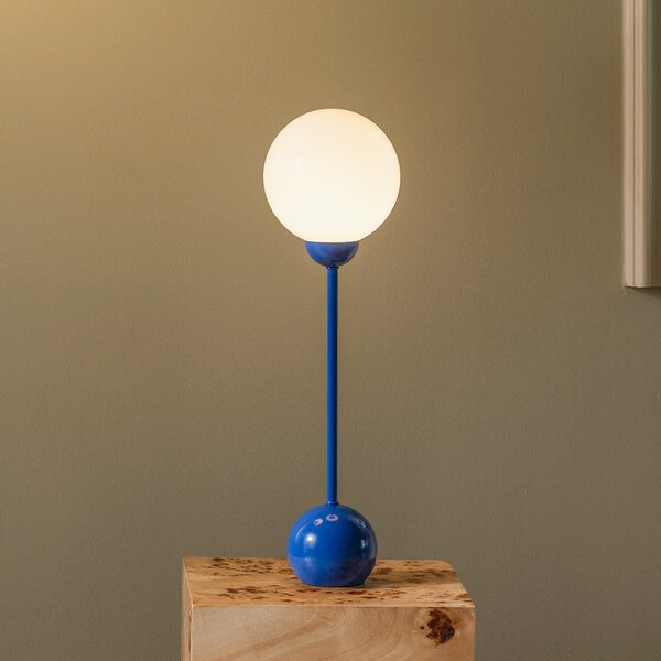 Globen Lighting Επιτραπέζιο φωτιστικό Ripley μπλε Ύψος 52 εκ. Σίδερο/Γυαλί, Μπλε, Σαλόνι / τραπεζαρία, Μέταλλο, σχεδιασμός