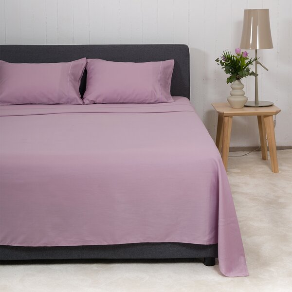 Σεντόνια Υπέρδιπλα (Σετ) Naf-Naf Unique Lilac Λιλά ΧΩΡΙΣ ΛΑΣΤΙΧΟ 240x270