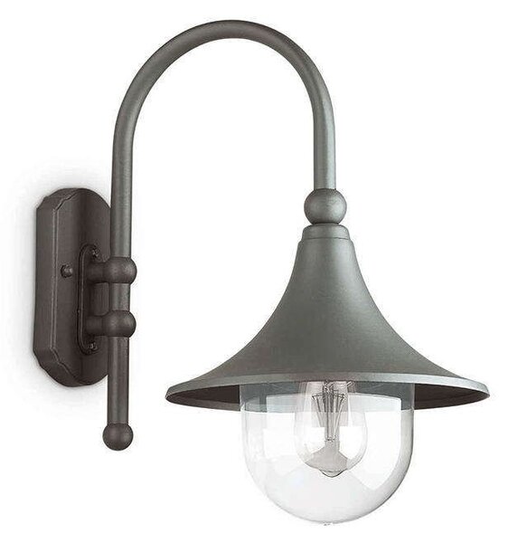 Φωτιστικό Τοίχου Cima 246819 28x46x40cm 1xE27 60W Anthracite Ideal Lux