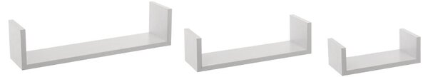 Ράφια Τοίχου (Σετ 3τμχ) F-V Edge White 138955B