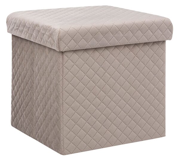 Σκαμπό Με Αποθηκευτικό Χώρο (31x30x31) F-V Velv Linen 167845G