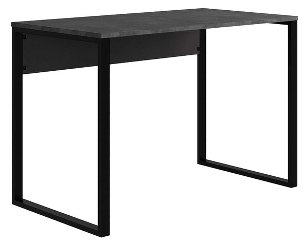 Γραφείο εργασίας Inna Megapap χρώμα γκρι ρετρό - silky black 110x60x75εκ