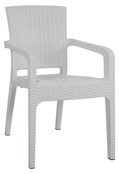 Καρέκλα Κήπου ArteLibre Λευκό Rattan 58x55x87cm