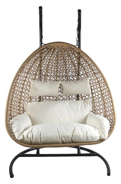 ΚΟΥΝΙΑ ΠΟΛΥΘΡΟΝΑ ARTELIBRE ABRONIUS ΦΥΣΙΚΟ ΜΕΤΑΛΛΟ/RATTAN 130X68X195CM