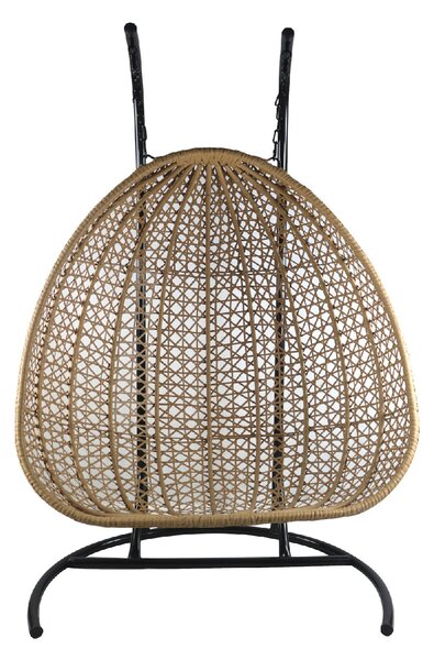 ΚΟΥΝΙΑ ΠΟΛΥΘΡΟΝΑ ARTELIBRE ABRONIUS ΦΥΣΙΚΟ ΜΕΤΑΛΛΟ/RATTAN 130X68X195CM