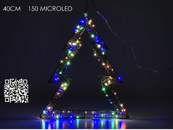 ΔΕΝΤΡΟ ΦΩΤΙΖΟΜΕΝΟ 150 MICRO LED RGB 40CM